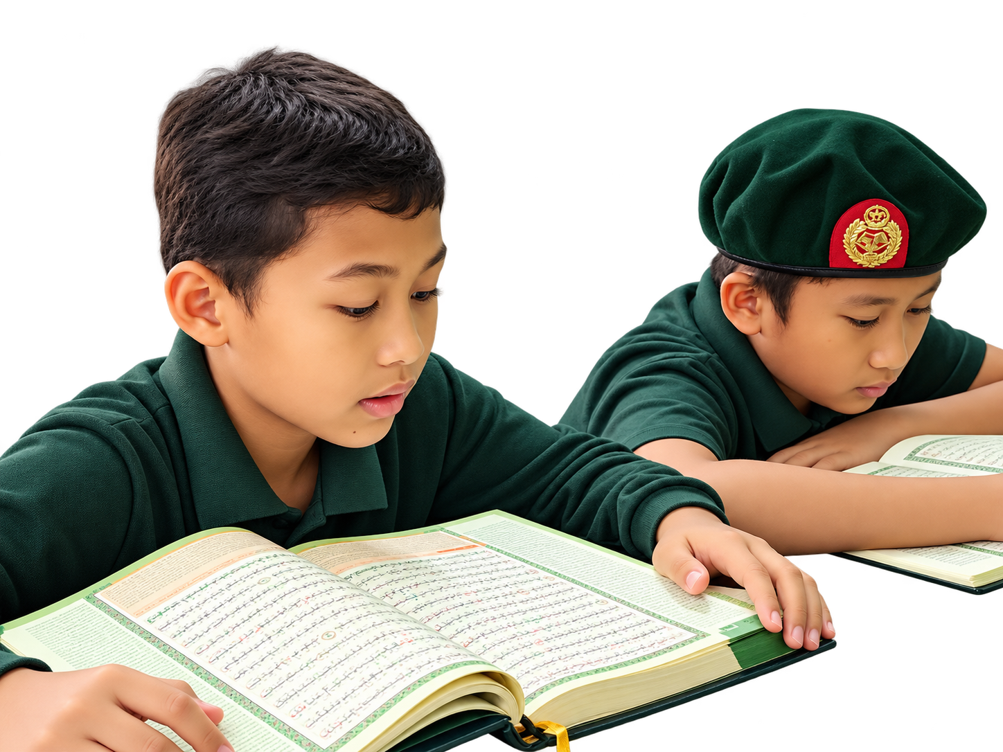 Pelajar SRIM mengaji Al-Quran